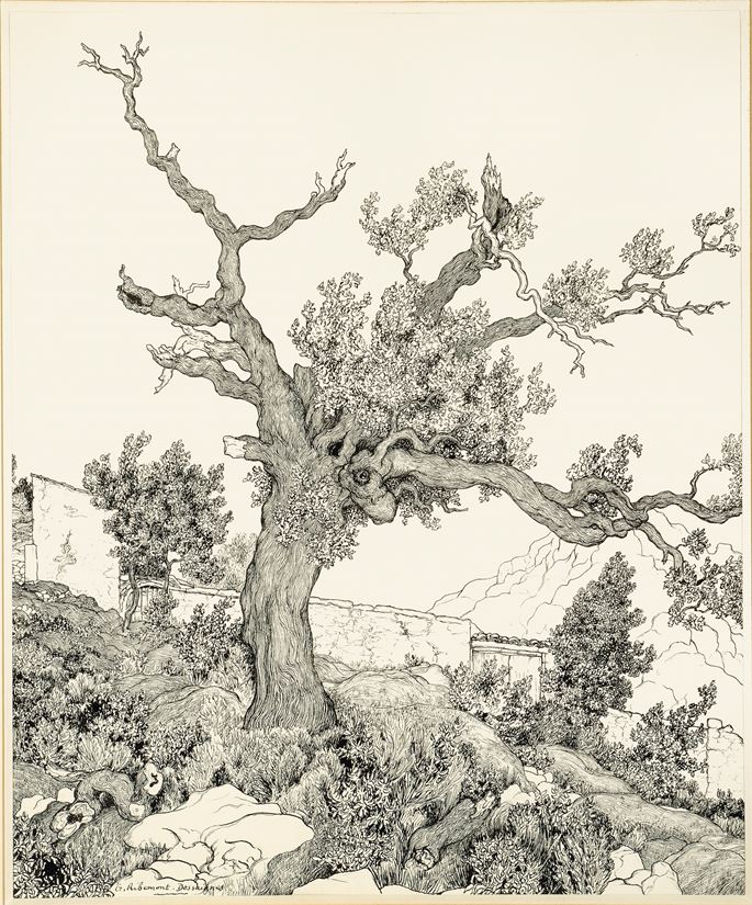Georges Ribemont-Dessaignes - An Olive Tree near Saint-Paul-de-Vence | MasterArt